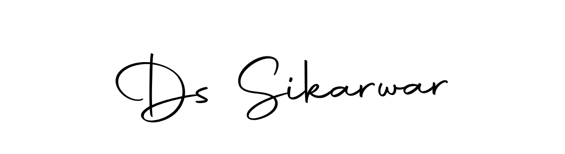 How to Draw Ds Sikarwar signature style? Autography-DOLnW is a latest design signature styles for name Ds Sikarwar. Ds Sikarwar signature style 10 images and pictures png