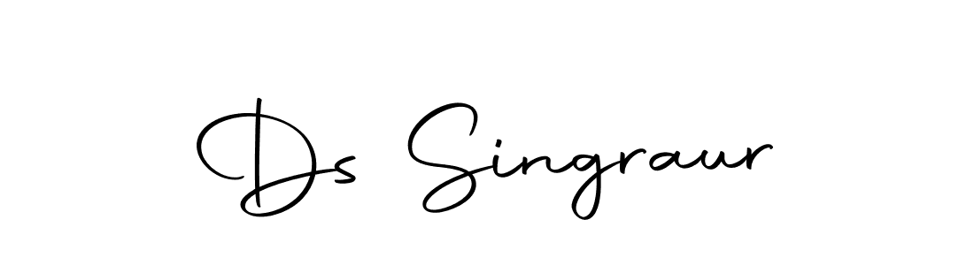 Create a beautiful signature design for name Ds Singraur. With this signature (Autography-DOLnW) fonts, you can make a handwritten signature for free. Ds Singraur signature style 10 images and pictures png