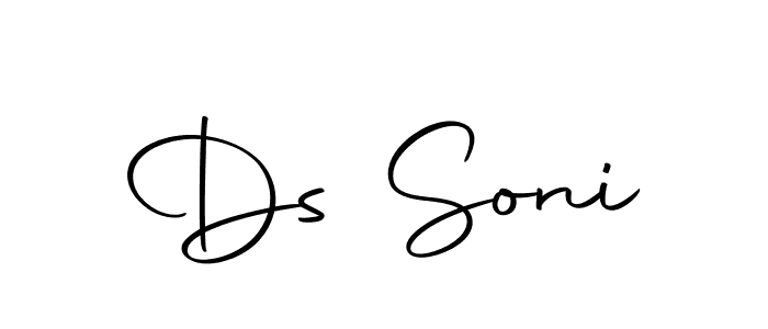 You should practise on your own different ways (Autography-DOLnW) to write your name (Ds Soni) in signature. don't let someone else do it for you. Ds Soni signature style 10 images and pictures png