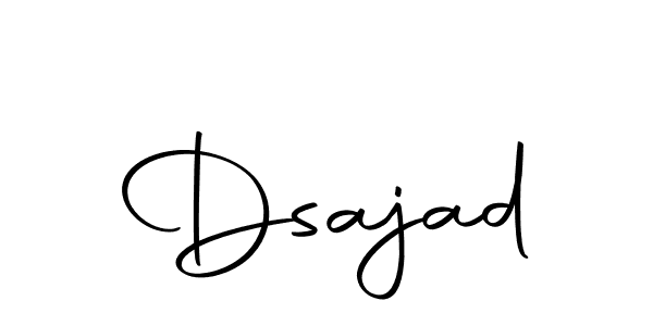 This is the best signature style for the Dsajad name. Also you like these signature font (Autography-DOLnW). Mix name signature. Dsajad signature style 10 images and pictures png