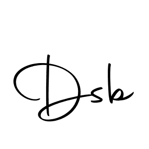 Use a signature maker to create a handwritten signature online. With this signature software, you can design (Autography-DOLnW) your own signature for name Dsb. Dsb signature style 10 images and pictures png