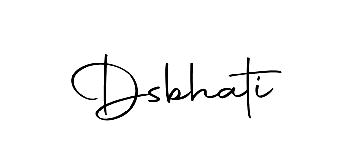 Dsbhati stylish signature style. Best Handwritten Sign (Autography-DOLnW) for my name. Handwritten Signature Collection Ideas for my name Dsbhati. Dsbhati signature style 10 images and pictures png