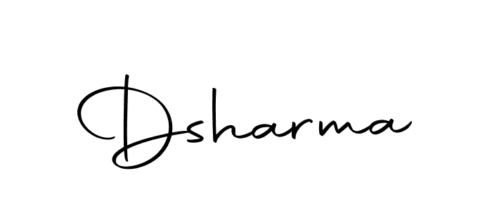 Create a beautiful signature design for name Dsharma. With this signature (Autography-DOLnW) fonts, you can make a handwritten signature for free. Dsharma signature style 10 images and pictures png