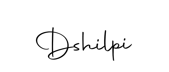 Use a signature maker to create a handwritten signature online. With this signature software, you can design (Autography-DOLnW) your own signature for name Dshilpi. Dshilpi signature style 10 images and pictures png