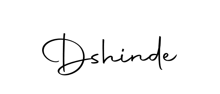 Create a beautiful signature design for name Dshinde. With this signature (Autography-DOLnW) fonts, you can make a handwritten signature for free. Dshinde signature style 10 images and pictures png