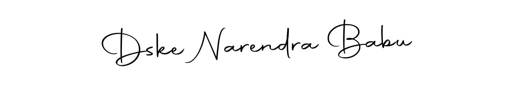 Design your own signature with our free online signature maker. With this signature software, you can create a handwritten (Autography-DOLnW) signature for name Dske Narendra Babu. Dske Narendra Babu signature style 10 images and pictures png