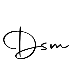 How to make Dsm signature? Autography-DOLnW is a professional autograph style. Create handwritten signature for Dsm name. Dsm signature style 10 images and pictures png