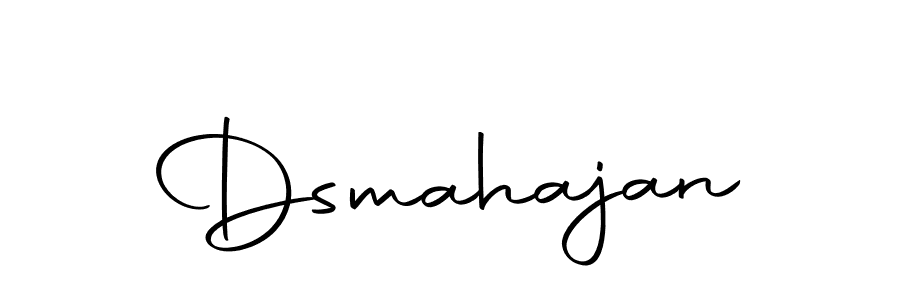 The best way (Autography-DOLnW) to make a short signature is to pick only two or three words in your name. The name Dsmahajan include a total of six letters. For converting this name. Dsmahajan signature style 10 images and pictures png
