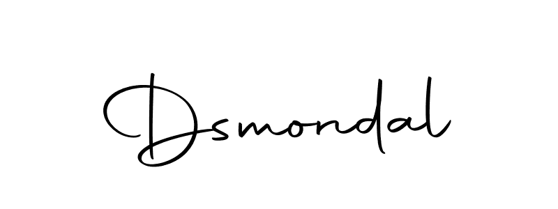 Create a beautiful signature design for name Dsmondal. With this signature (Autography-DOLnW) fonts, you can make a handwritten signature for free. Dsmondal signature style 10 images and pictures png