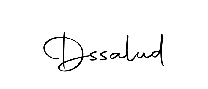 Use a signature maker to create a handwritten signature online. With this signature software, you can design (Autography-DOLnW) your own signature for name Dssalud. Dssalud signature style 10 images and pictures png