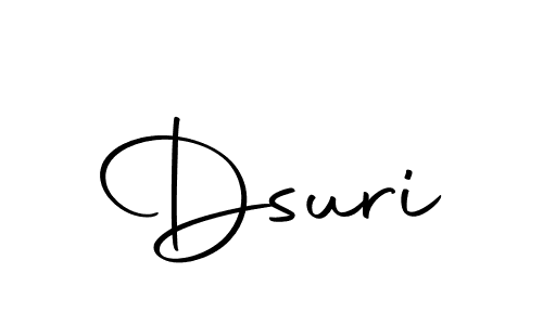 Use a signature maker to create a handwritten signature online. With this signature software, you can design (Autography-DOLnW) your own signature for name Dsuri. Dsuri signature style 10 images and pictures png