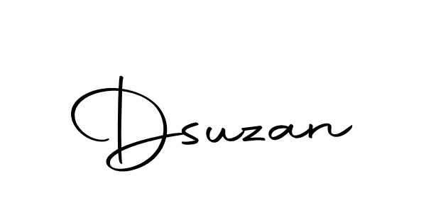 Create a beautiful signature design for name Dsuzan. With this signature (Autography-DOLnW) fonts, you can make a handwritten signature for free. Dsuzan signature style 10 images and pictures png