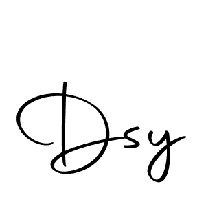 You should practise on your own different ways (Autography-DOLnW) to write your name (Dsy) in signature. don't let someone else do it for you. Dsy signature style 10 images and pictures png