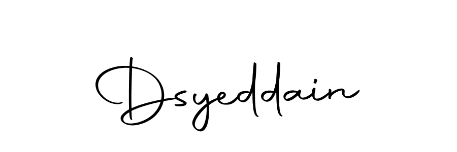 Design your own signature with our free online signature maker. With this signature software, you can create a handwritten (Autography-DOLnW) signature for name Dsyeddain. Dsyeddain signature style 10 images and pictures png