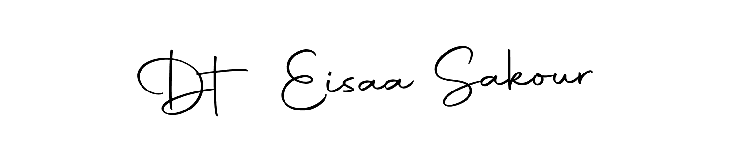 Also we have Dt Eisaa Sakour name is the best signature style. Create professional handwritten signature collection using Autography-DOLnW autograph style. Dt Eisaa Sakour signature style 10 images and pictures png