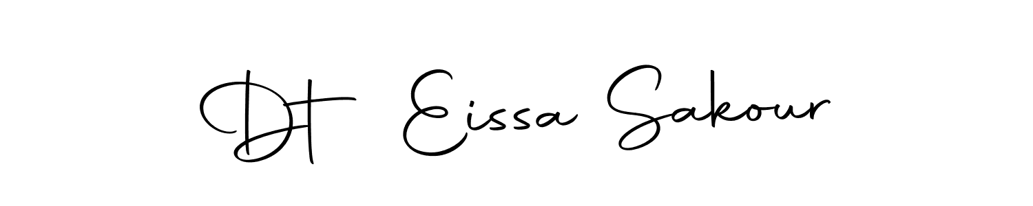 Make a short Dt Eissa Sakour signature style. Manage your documents anywhere anytime using Autography-DOLnW. Create and add eSignatures, submit forms, share and send files easily. Dt Eissa Sakour signature style 10 images and pictures png