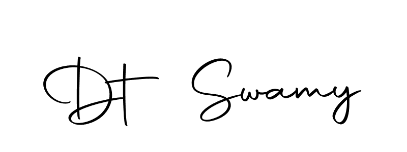 Create a beautiful signature design for name Dt Swamy. With this signature (Autography-DOLnW) fonts, you can make a handwritten signature for free. Dt Swamy signature style 10 images and pictures png