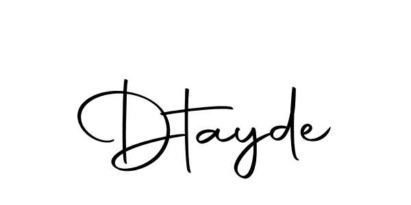 Design your own signature with our free online signature maker. With this signature software, you can create a handwritten (Autography-DOLnW) signature for name Dtayde. Dtayde signature style 10 images and pictures png