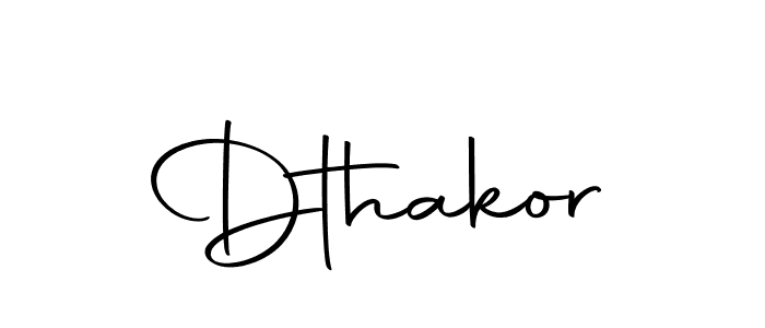 Design your own signature with our free online signature maker. With this signature software, you can create a handwritten (Autography-DOLnW) signature for name Dthakor. Dthakor signature style 10 images and pictures png