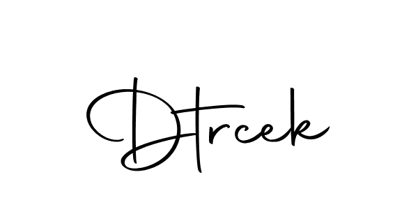 if you are searching for the best signature style for your name Dtrcek. so please give up your signature search. here we have designed multiple signature styles  using Autography-DOLnW. Dtrcek signature style 10 images and pictures png