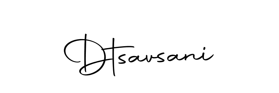 Make a beautiful signature design for name Dtsavsani. With this signature (Autography-DOLnW) style, you can create a handwritten signature for free. Dtsavsani signature style 10 images and pictures png