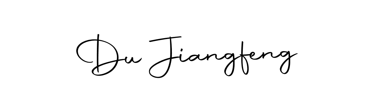 Make a beautiful signature design for name Du Jiangfeng. With this signature (Autography-DOLnW) style, you can create a handwritten signature for free. Du Jiangfeng signature style 10 images and pictures png