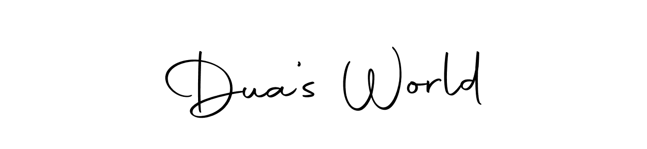 Use a signature maker to create a handwritten signature online. With this signature software, you can design (Autography-DOLnW) your own signature for name Dua’s World. Dua’s World signature style 10 images and pictures png