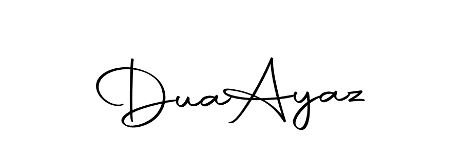 Use a signature maker to create a handwritten signature online. With this signature software, you can design (Autography-DOLnW) your own signature for name Dua  Ayaz. Dua  Ayaz signature style 10 images and pictures png