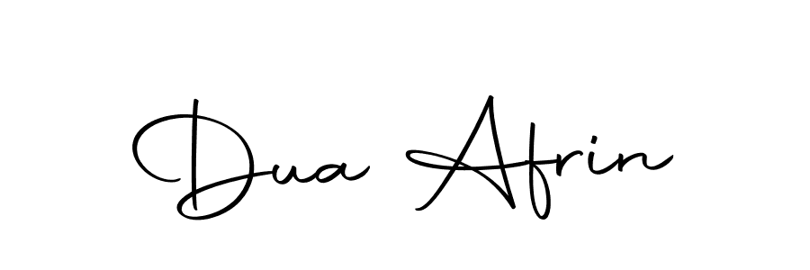 How to make Dua Afrin name signature. Use Autography-DOLnW style for creating short signs online. This is the latest handwritten sign. Dua Afrin signature style 10 images and pictures png