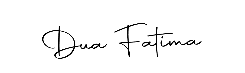 Design your own signature with our free online signature maker. With this signature software, you can create a handwritten (Autography-DOLnW) signature for name Dua Fatima. Dua Fatima signature style 10 images and pictures png