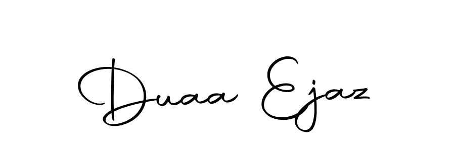 Design your own signature with our free online signature maker. With this signature software, you can create a handwritten (Autography-DOLnW) signature for name Duaa Ejaz. Duaa Ejaz signature style 10 images and pictures png