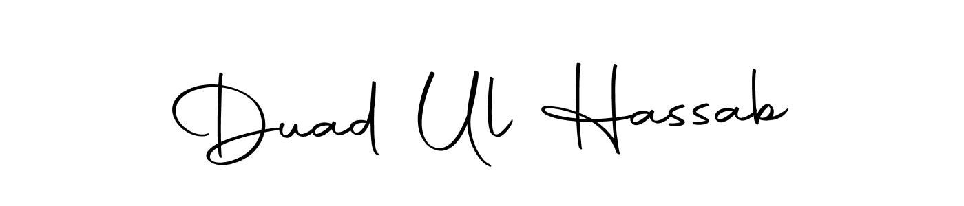 Similarly Autography-DOLnW is the best handwritten signature design. Signature creator online .You can use it as an online autograph creator for name Duad Ul Hassab. Duad Ul Hassab signature style 10 images and pictures png