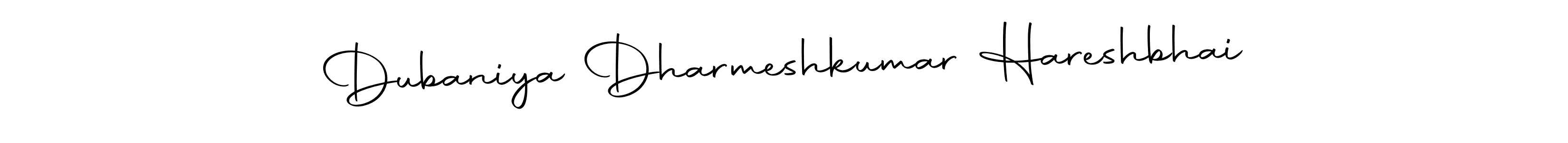 Create a beautiful signature design for name Dubaniya Dharmeshkumar Hareshbhai. With this signature (Autography-DOLnW) fonts, you can make a handwritten signature for free. Dubaniya Dharmeshkumar Hareshbhai signature style 10 images and pictures png