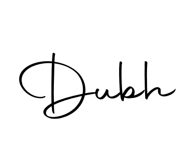 Dubh stylish signature style. Best Handwritten Sign (Autography-DOLnW) for my name. Handwritten Signature Collection Ideas for my name Dubh. Dubh signature style 10 images and pictures png