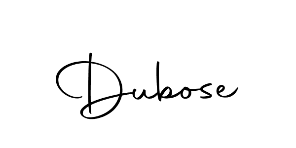 Similarly Autography-DOLnW is the best handwritten signature design. Signature creator online .You can use it as an online autograph creator for name Dubose. Dubose signature style 10 images and pictures png