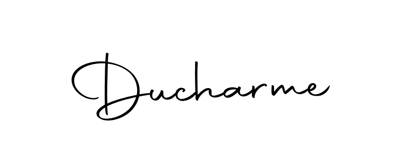 Ducharme stylish signature style. Best Handwritten Sign (Autography-DOLnW) for my name. Handwritten Signature Collection Ideas for my name Ducharme. Ducharme signature style 10 images and pictures png