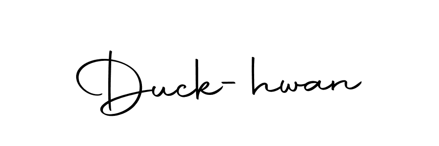 How to make Duck-hwan signature? Autography-DOLnW is a professional autograph style. Create handwritten signature for Duck-hwan name. Duck-hwan signature style 10 images and pictures png