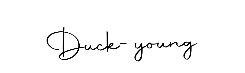 It looks lik you need a new signature style for name Duck-young. Design unique handwritten (Autography-DOLnW) signature with our free signature maker in just a few clicks. Duck-young signature style 10 images and pictures png