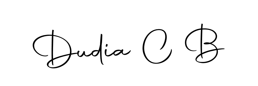 The best way (Autography-DOLnW) to make a short signature is to pick only two or three words in your name. The name Dudia C B include a total of six letters. For converting this name. Dudia C B signature style 10 images and pictures png