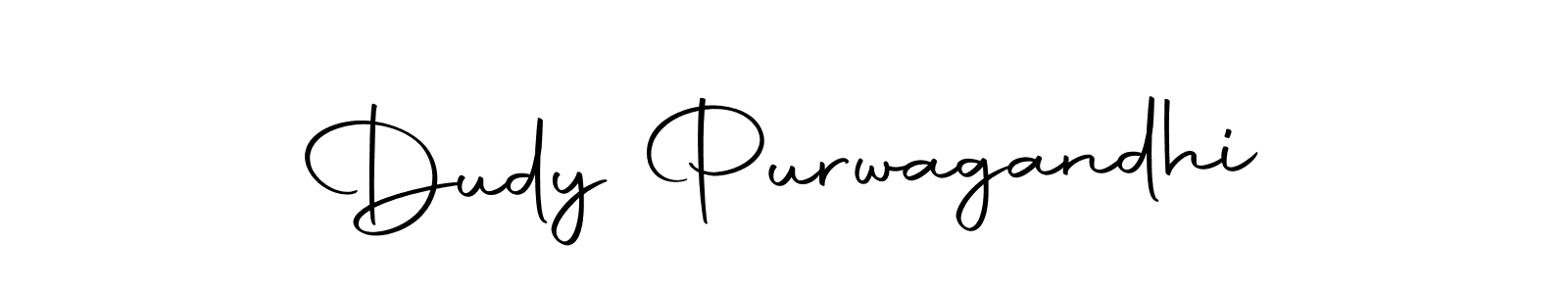 Design your own signature with our free online signature maker. With this signature software, you can create a handwritten (Autography-DOLnW) signature for name Dudy Purwagandhi. Dudy Purwagandhi signature style 10 images and pictures png