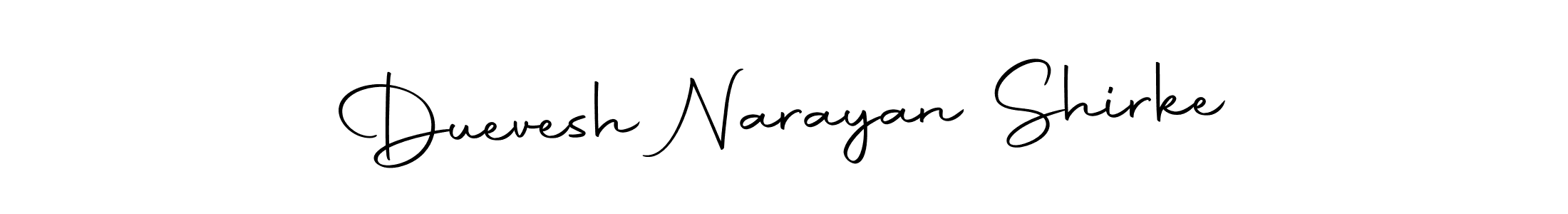 Make a beautiful signature design for name Duevesh Narayan Shirke. Use this online signature maker to create a handwritten signature for free. Duevesh Narayan Shirke signature style 10 images and pictures png