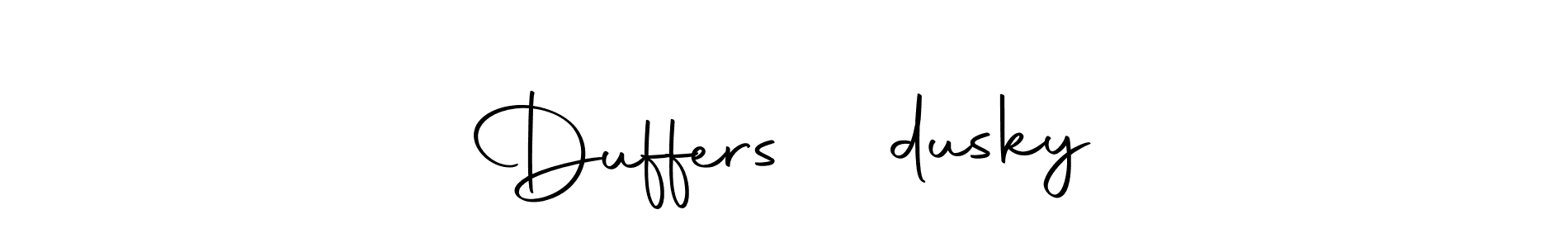 The best way (Autography-DOLnW) to make a short signature is to pick only two or three words in your name. The name Duffers ❤️dusky include a total of six letters. For converting this name. Duffers ❤️dusky signature style 10 images and pictures png