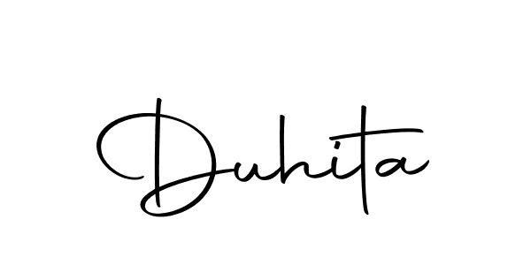 How to make Duhita name signature. Use Autography-DOLnW style for creating short signs online. This is the latest handwritten sign. Duhita signature style 10 images and pictures png