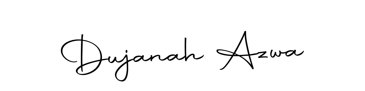 Create a beautiful signature design for name Dujanah Azwa. With this signature (Autography-DOLnW) fonts, you can make a handwritten signature for free. Dujanah Azwa signature style 10 images and pictures png