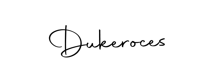 Dukeroces stylish signature style. Best Handwritten Sign (Autography-DOLnW) for my name. Handwritten Signature Collection Ideas for my name Dukeroces. Dukeroces signature style 10 images and pictures png