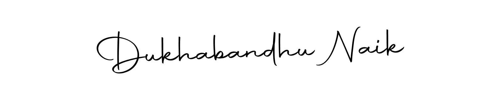 Design your own signature with our free online signature maker. With this signature software, you can create a handwritten (Autography-DOLnW) signature for name Dukhabandhu Naik. Dukhabandhu Naik signature style 10 images and pictures png