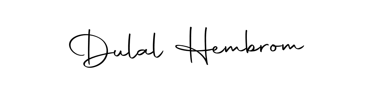 Make a beautiful signature design for name Dulal Hembrom. Use this online signature maker to create a handwritten signature for free. Dulal Hembrom signature style 10 images and pictures png