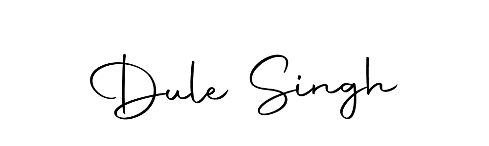 Design your own signature with our free online signature maker. With this signature software, you can create a handwritten (Autography-DOLnW) signature for name Dule Singh. Dule Singh signature style 10 images and pictures png