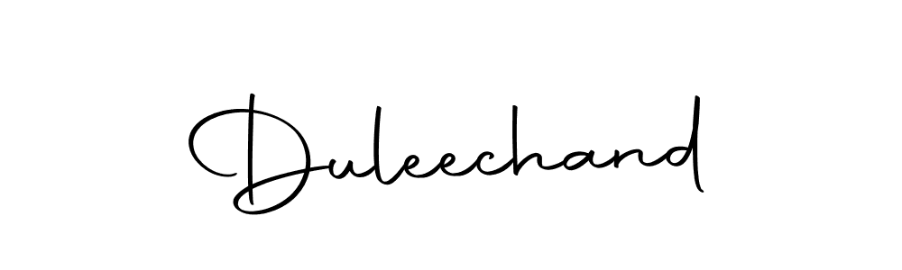Use a signature maker to create a handwritten signature online. With this signature software, you can design (Autography-DOLnW) your own signature for name Duleechand. Duleechand signature style 10 images and pictures png