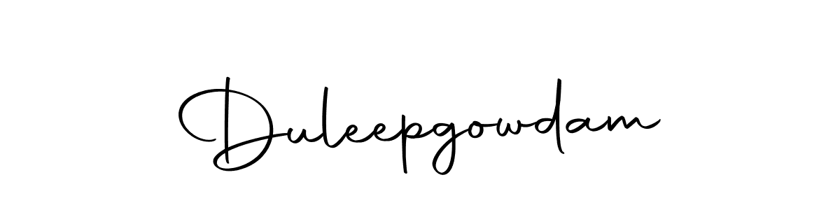 Use a signature maker to create a handwritten signature online. With this signature software, you can design (Autography-DOLnW) your own signature for name Duleepgowdam. Duleepgowdam signature style 10 images and pictures png